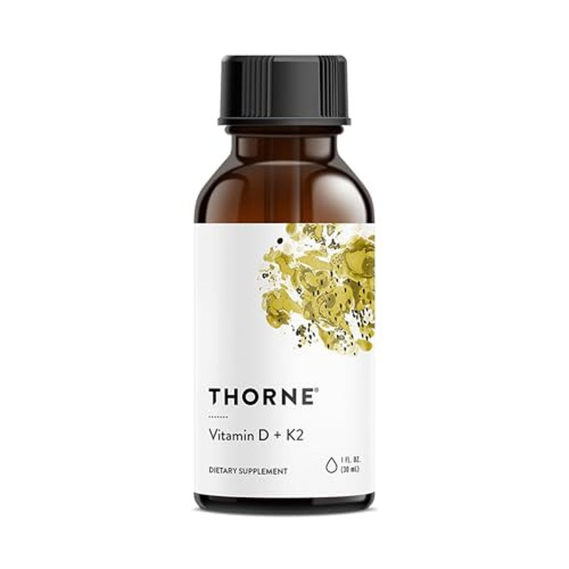 Thorne Vitamin D + K2 Liquid Drops 1 fl oz