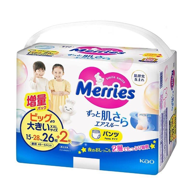 Merries Pants Bonus Pack Size XXL 28ct 15-28 kg