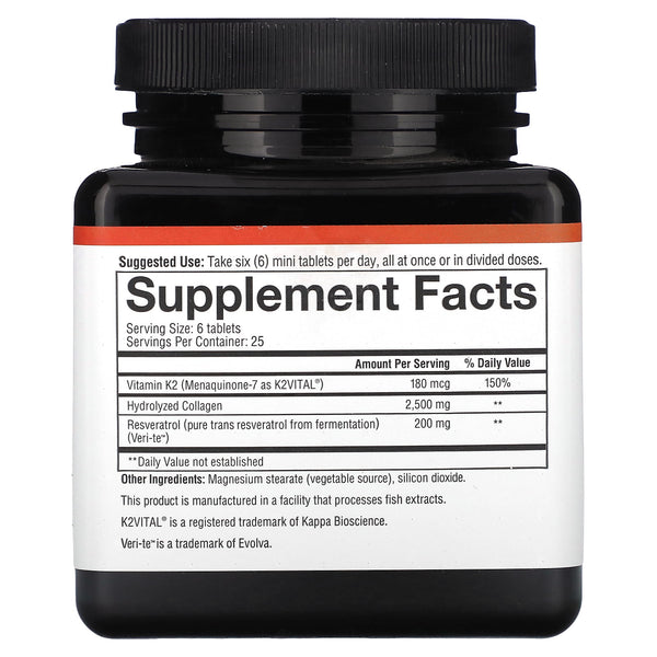 Tabletas de colágeno + resveratrol 150ct 150ct