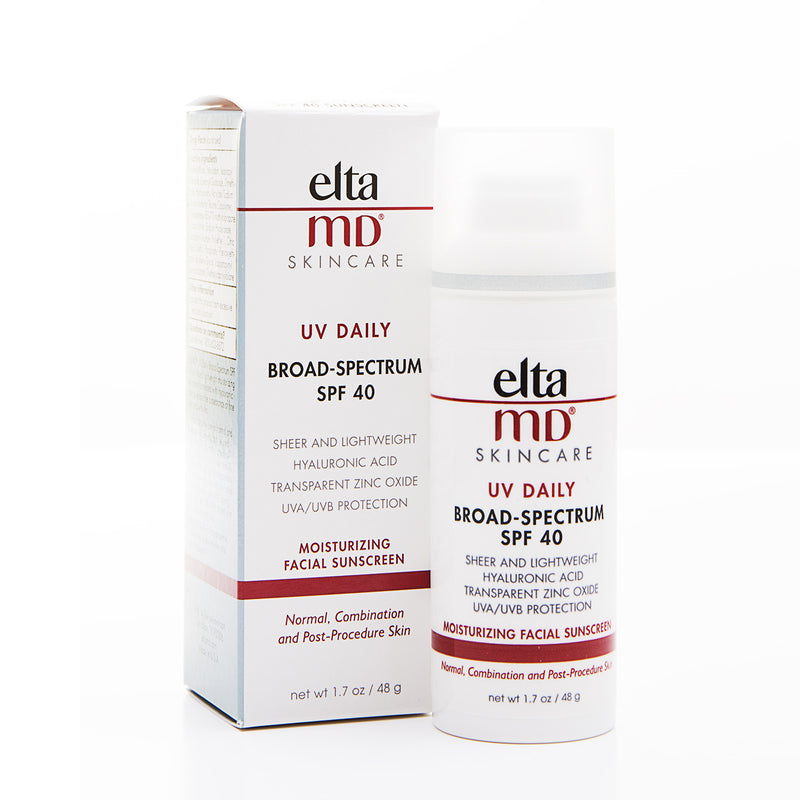 EltaMD UV Daily Broad-Spectrum SPF 40 Face Sunscreen Moisturizer with Zinc Oxide, 1.7 oz Pump