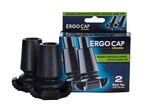 Ergoactives Ultralite Ergocap Cane & Crutch Rubber Tip