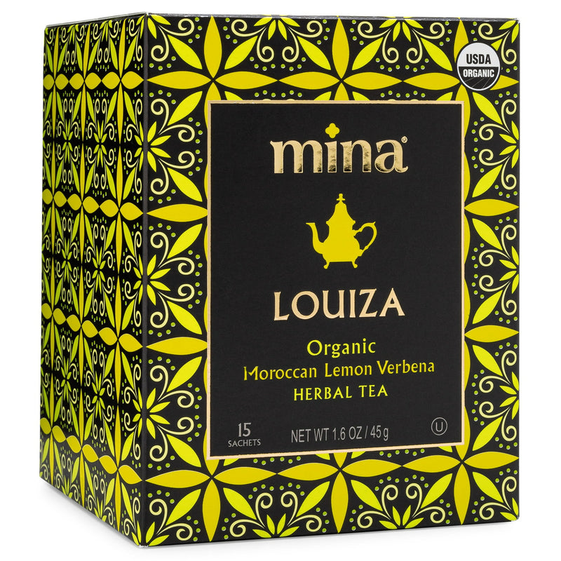 Mina Louiza Organic Morroccan Lemon Verbena Tea 15 Sachets