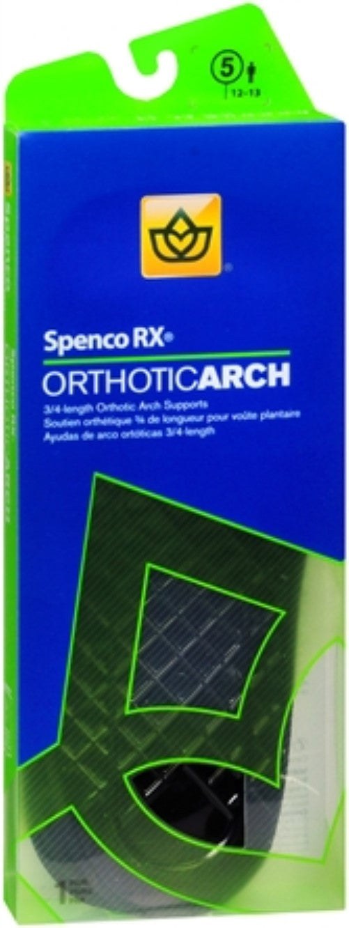 Spenco RX 3/4 Length Arch Support Insoles, Size 5