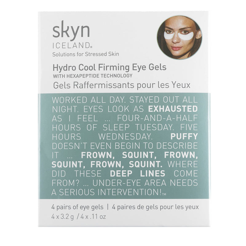 Skyn Iceland Hydro Cool Firming Eye Gels, 4 Pairs