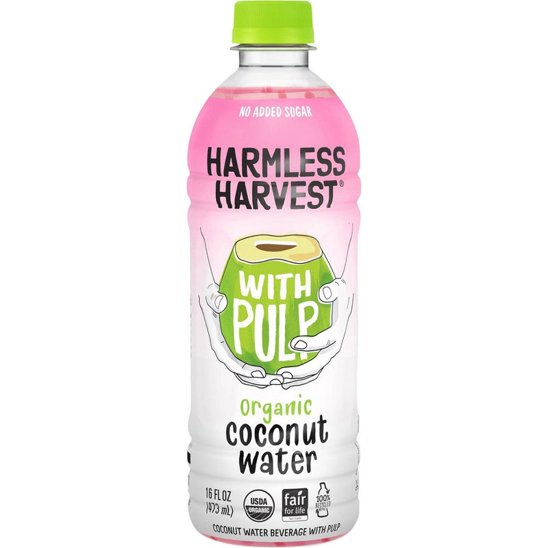 Harmless Harvest Organic Coconut Water with Pulp, 16 fl oz