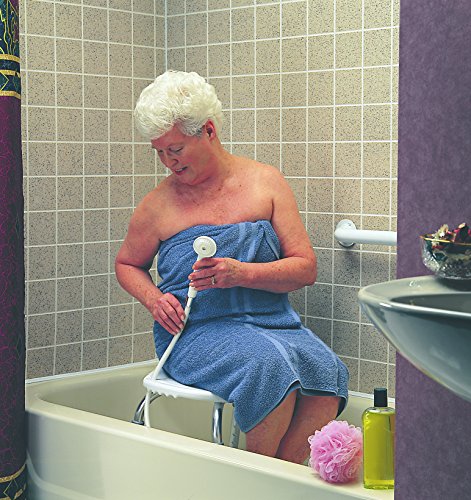 Carex Bath/Shower Seat, Aluminum, 20.5 in H