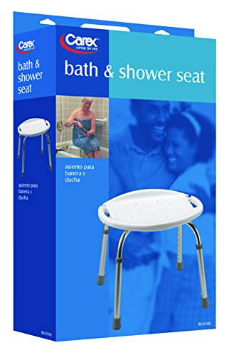 Carex Bath/Shower Seat, Aluminum, 20.5 in H