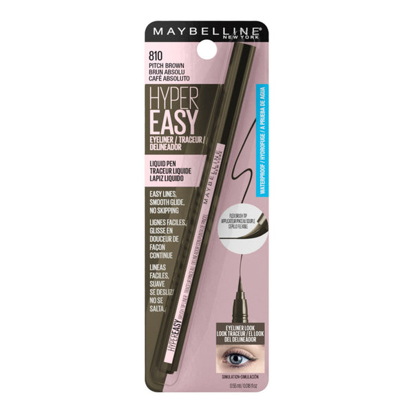 Maybelline Hyper Easy Liquid Pen Eyeliner - Pitch Brown - 0.018 Fl Oz