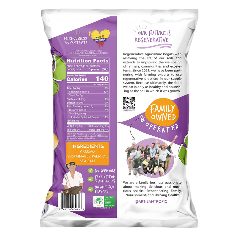 Artisan Tropic Cassava Strips Salt 4.5oz