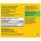 Naturaleza fabricada en calcio 500 mg de tabletas 130ct