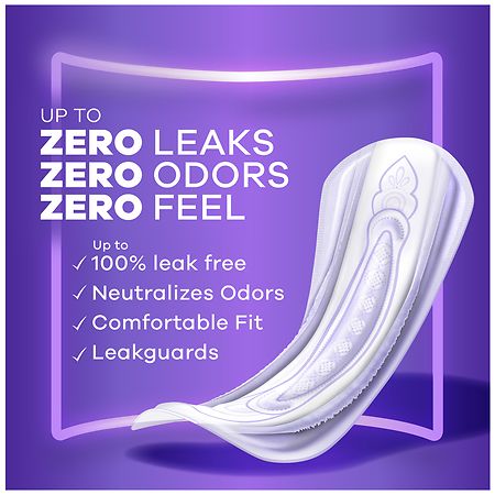 Siempre discreto 5 almohadillas pesadas 48ct