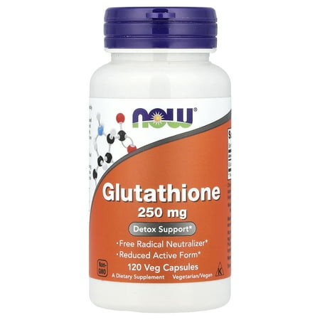 NOW Foods Glutathione  250 mg  120 Veg Capsules