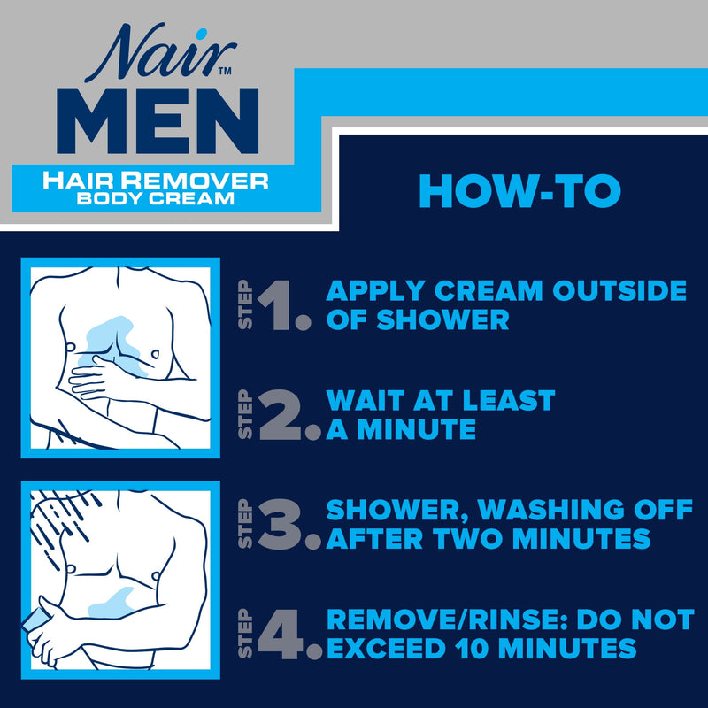 Nair For Men Hair Remover Body Cream 13oz