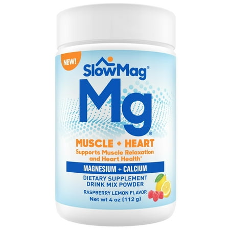 Slowmag Mg Muscle + Heart Powder 4oz
