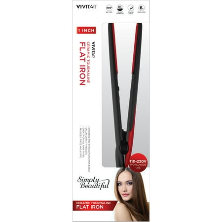 Vivitar Ceramic Tourmaline Flat Iron PG-8110-RED