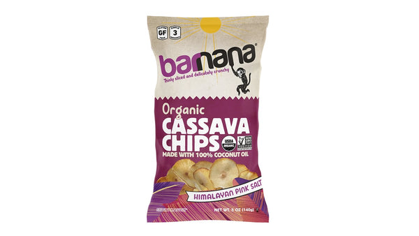 Barnana Organic Cassava Chips With Himalayan Pink Salt 5Oz
