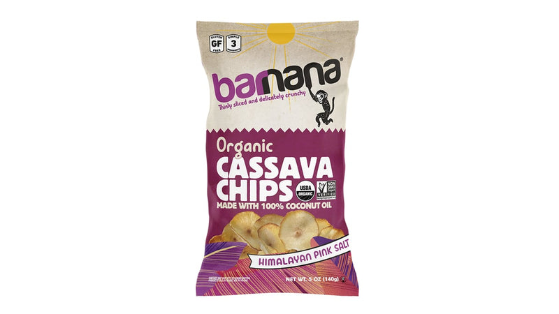Barnana Organic Cassava Chips With Himalayan Pink Salt 5Oz