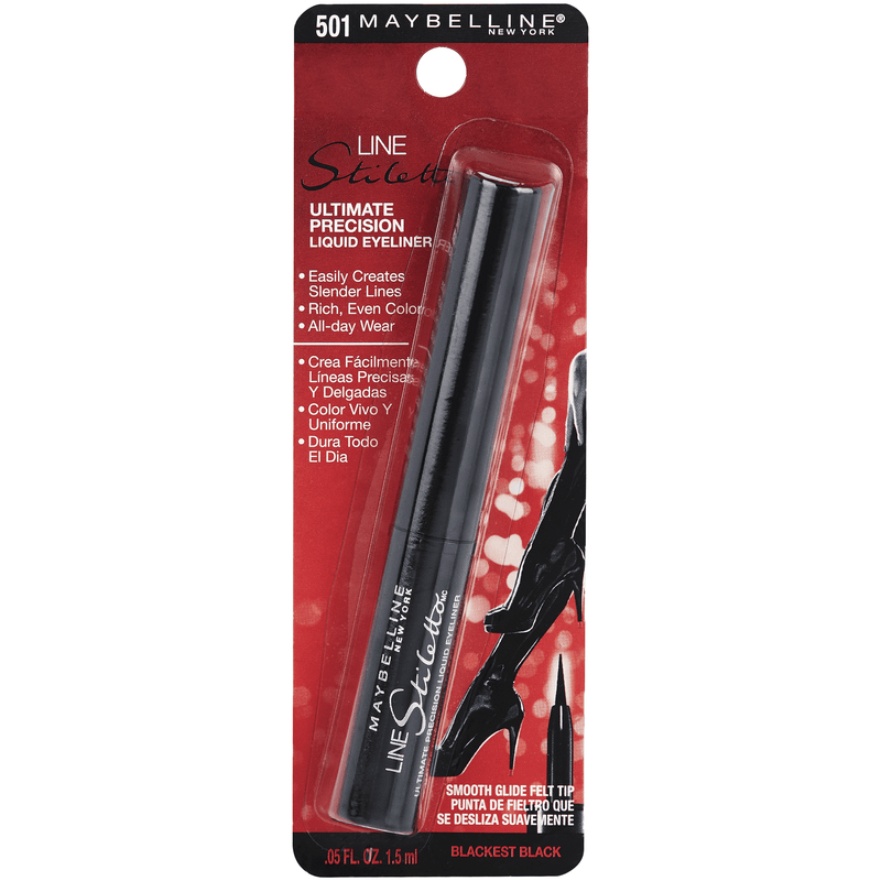 Maybelline Line Stiletto Ultimate Precision Liquid Eyeliner Blackest Black 501