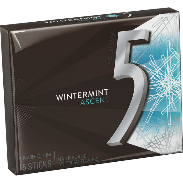 Wrigleys 5 Wintermint Ascent Sugar Free Gum 15ct