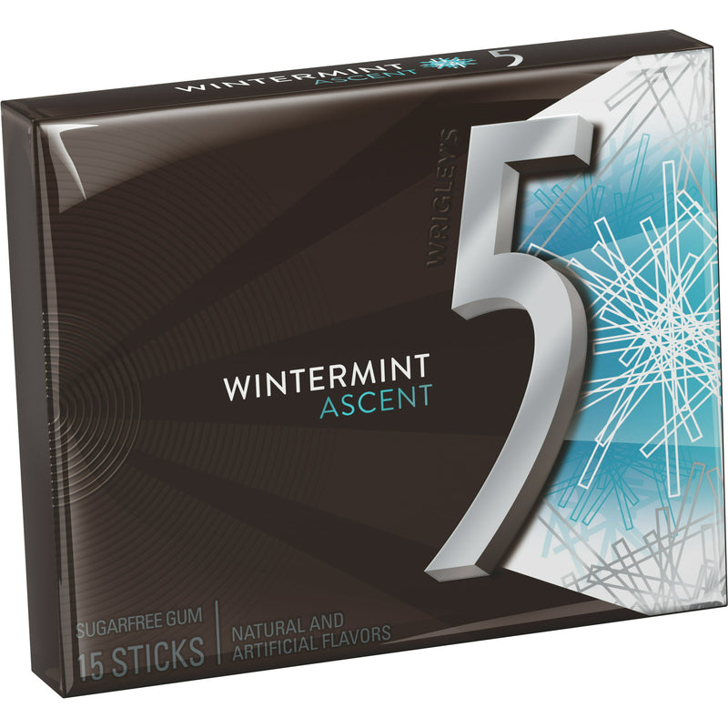 Wrigleys 5 Wintermint Ascent Sugar Free Gum 15ct