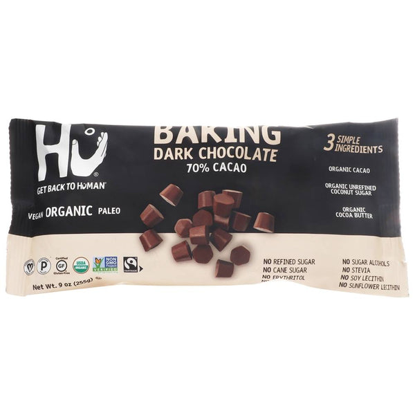 Hu Baking 65% Cacao Dark Chocolate Baking Chips - 9oz