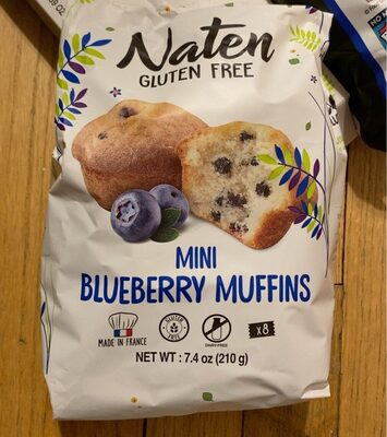 Nate Gluten Free Mini Blueberry Muffins 210 g