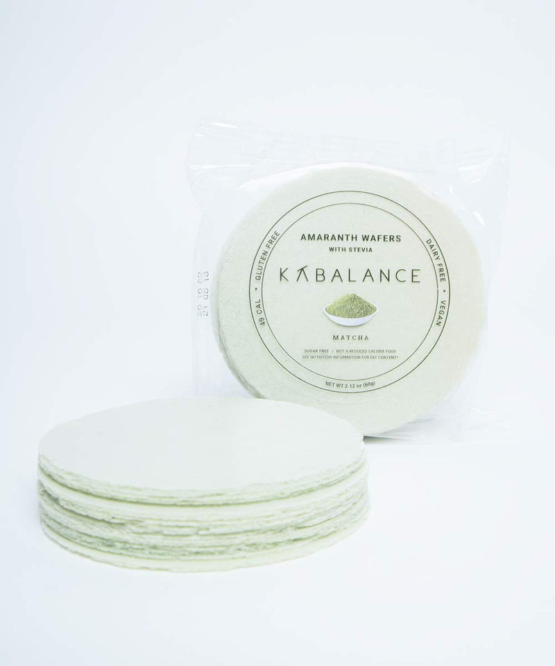 Kabalance Matcha Amaranth Wafers
