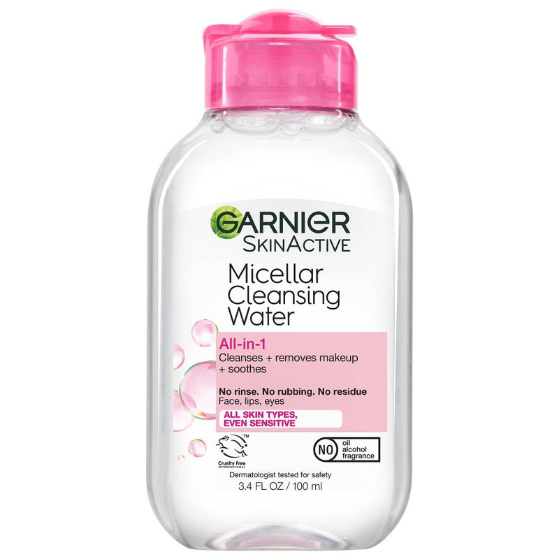 Garnier Skinactive Micellar Cleansing Water, All-in-1 Makeup Remover and Facial Cleanser, for All Skin Types 1.5 Pounds 3.4 Fl Oz