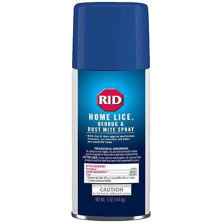 RID Home Lice Treatment Spray for Lice  Bed Bugs & Dust Mites  5oz