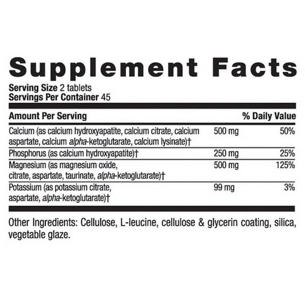 Country Life Calcium Magnesium Zinc Tablets 180ct