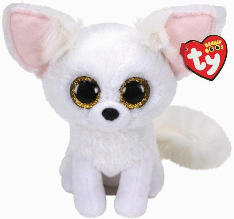 Ty Beanie Boos - Phoenix The Fennec Fox (ojos de brillo) (tamaño normal - 6 pulgadas)