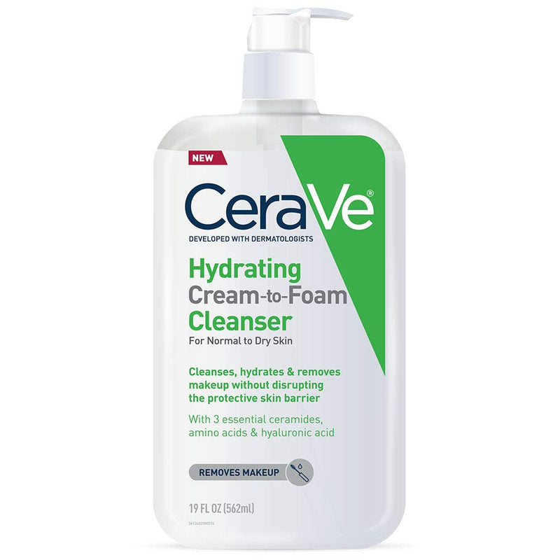 CERAVE HYDRATING CREAM TO FOAM CLEANSER 12 Oz