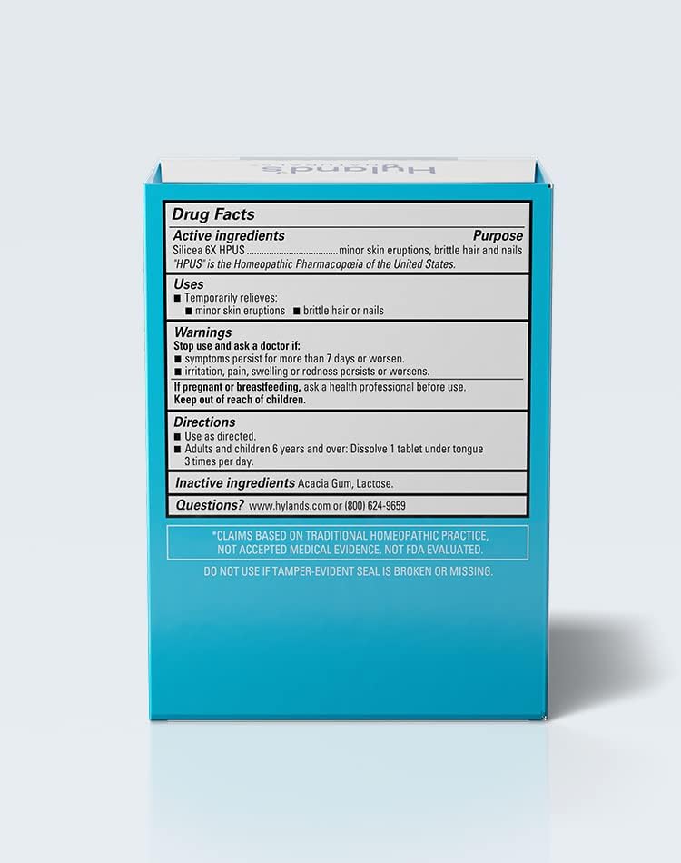 Hyland's Cell Salt #12 Silicea 6X 100 Tablets