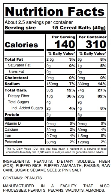 TruMunch TruBalls Pecans & Raisins 90gr