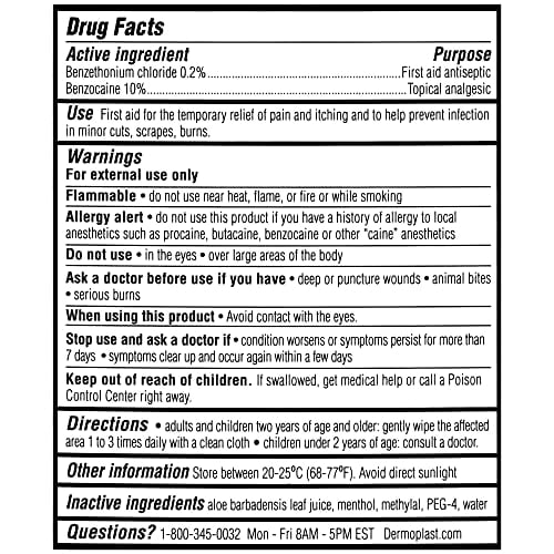 Dermoplast 3 In 1 Medicated Cloths 10ct