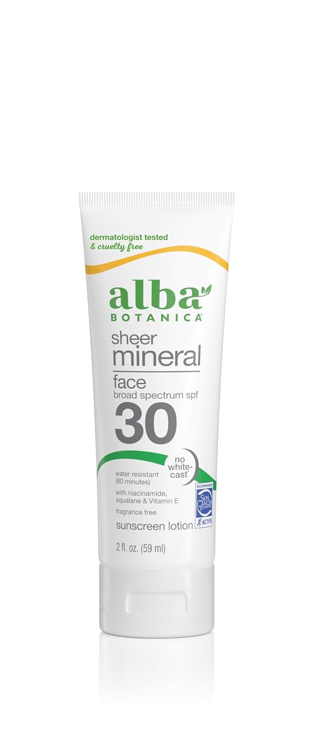 Alba Botanica Sensitive Fragrance Free Mineral Sunscreen Lotion SPF 30