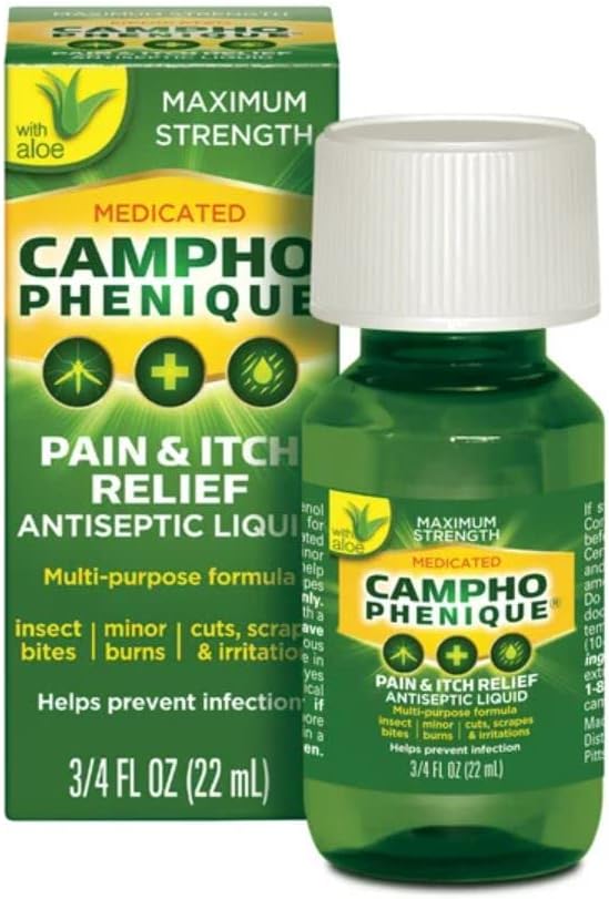 Campho Phenique Pain & Itch Antiseptic Liquid 0.75oz