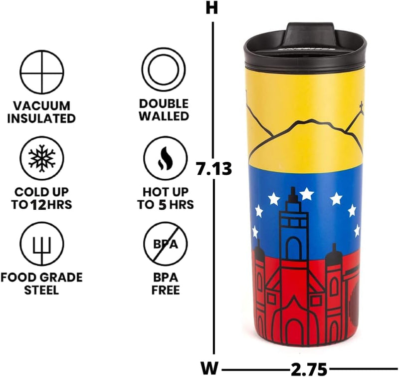 Costablue Venezuela Stainless Steel Thermal Travel Mug 16oz