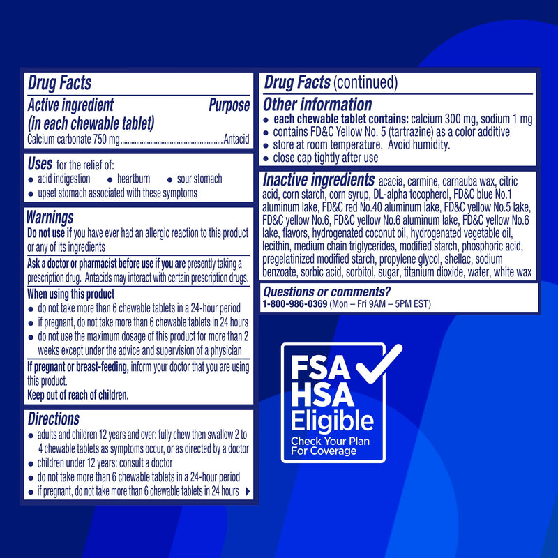 Alka-Seltzer Extra Fuerza Searts Heartburn Reliefes 66CT