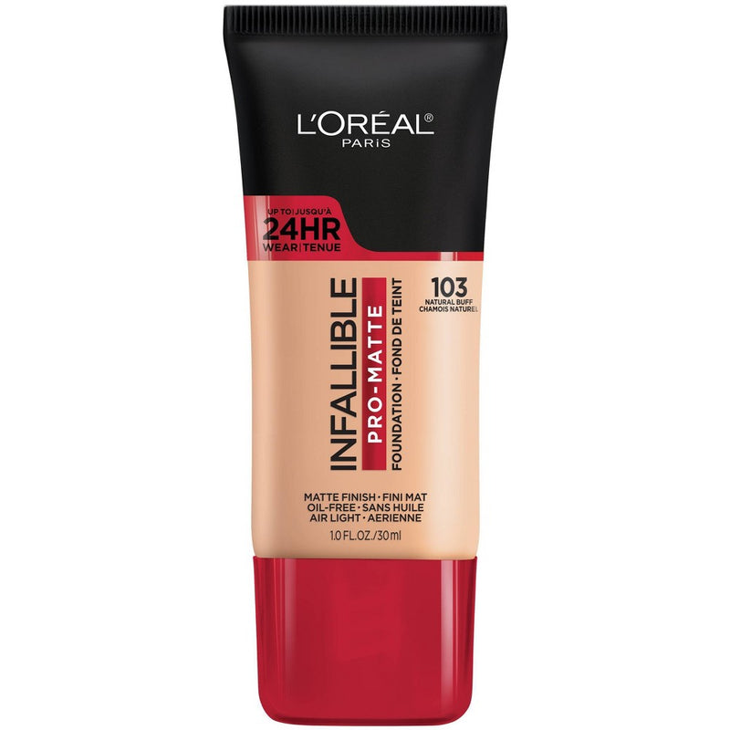 L'Oréal Paris Infallible Pro-Matte Foundation, 103 Natural Buff, 1 fl oz