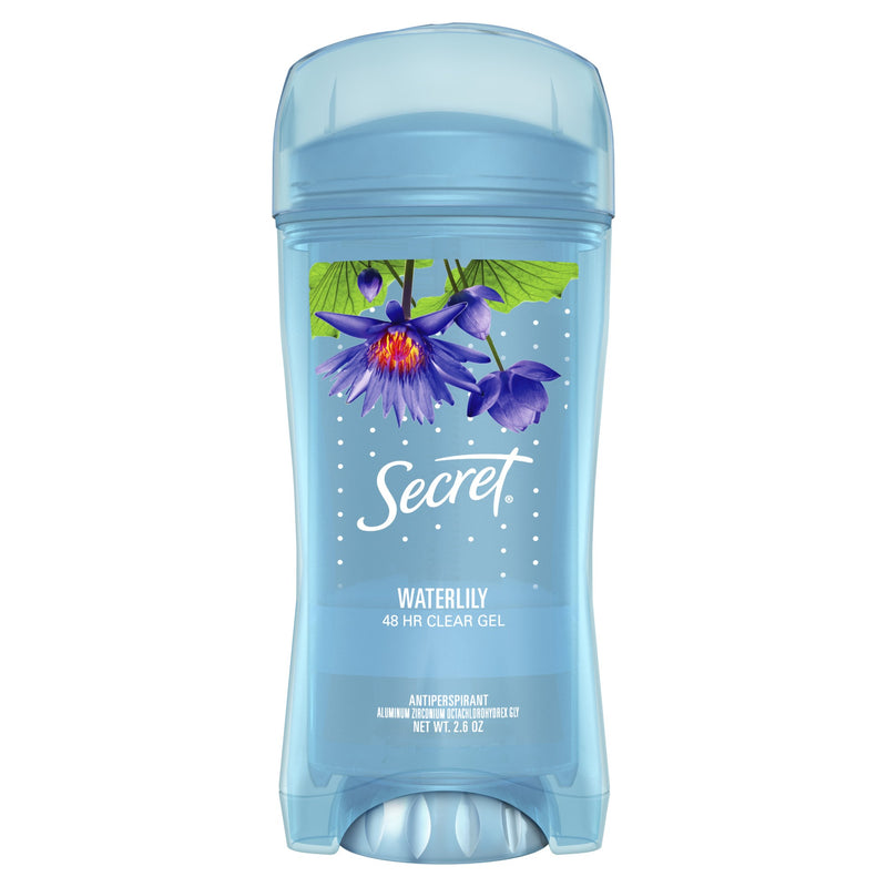Secret Clear Gel Antiperspirant and Deodorant for Women Waterlily Scent 2.6 Oz