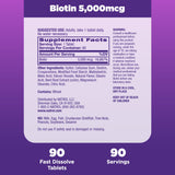 Natrol Biotin Beauty 5000mcg Tablets 90ct