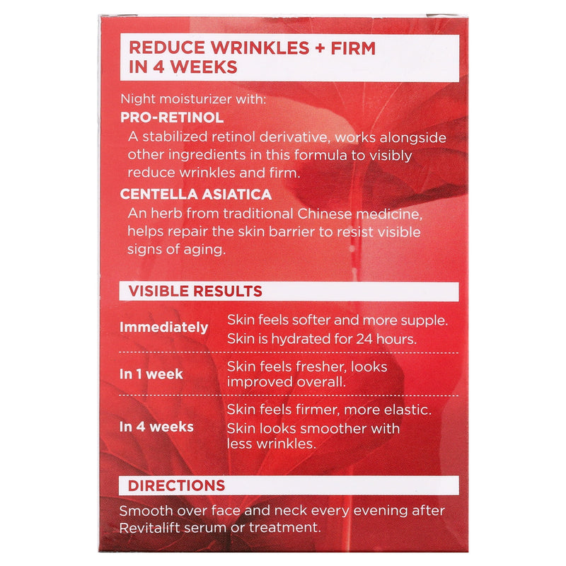 Loreal Paris Revitalift Anti-Wrinkle and Firming Night Cream 1.7oz