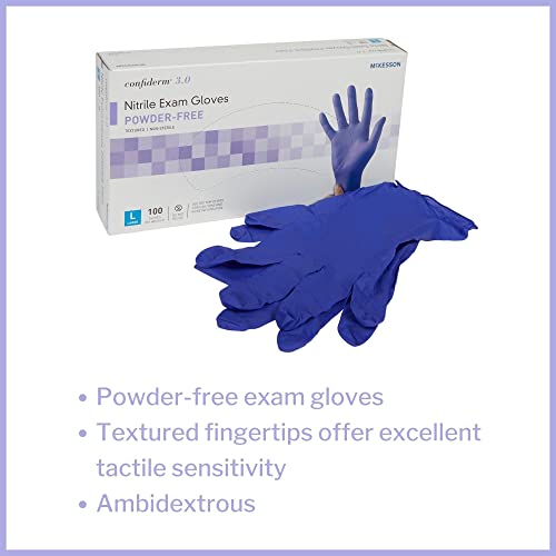 Nitrile Exam Glove, Large, Blue, 100PK