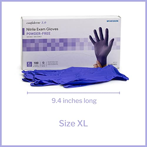 McKesson Confirderm 3.0 Nitrile Gloves, Powder-Free, XL, 00