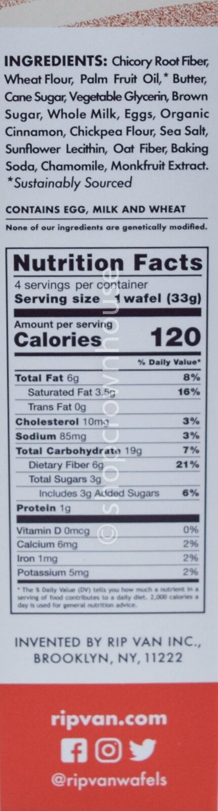 Rip Van Wafels Snickerdoodle 4ct 4.64 oz