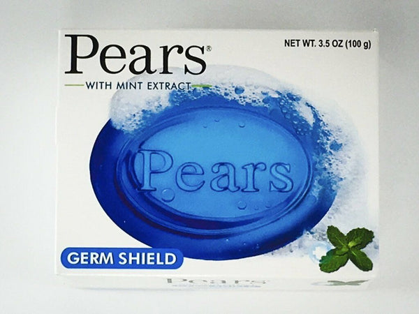 Pears Bar Soap Pure and Natural with Mint Extract 3.53 Oz
