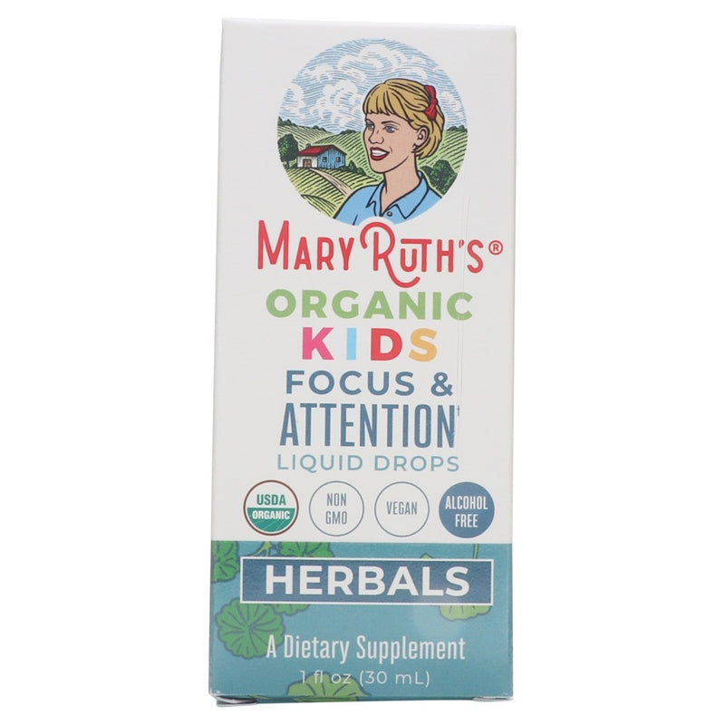 Mary Ruth's Kids Focus & Attention Drops 1 Fl Oz