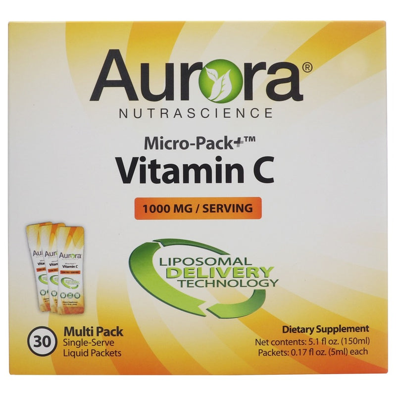 Aurora Nutrascience Micro-Pack+ Liposomal Vitamin C 1,000 mg, 30 Packets