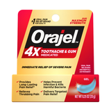 Orajel 4X Medicated Toothache & Gum Gel 0.25 oz